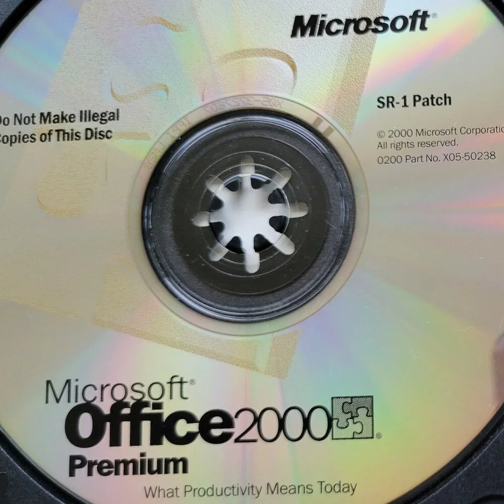 Vintage - Microsoft Office 2000 Premium SR-1 Patch, 2000